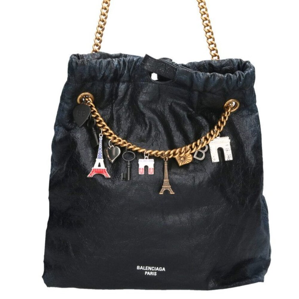 Balenciaga Crash Tote Limited Charm Chain Shoulder Bag - Picture 1 of 5